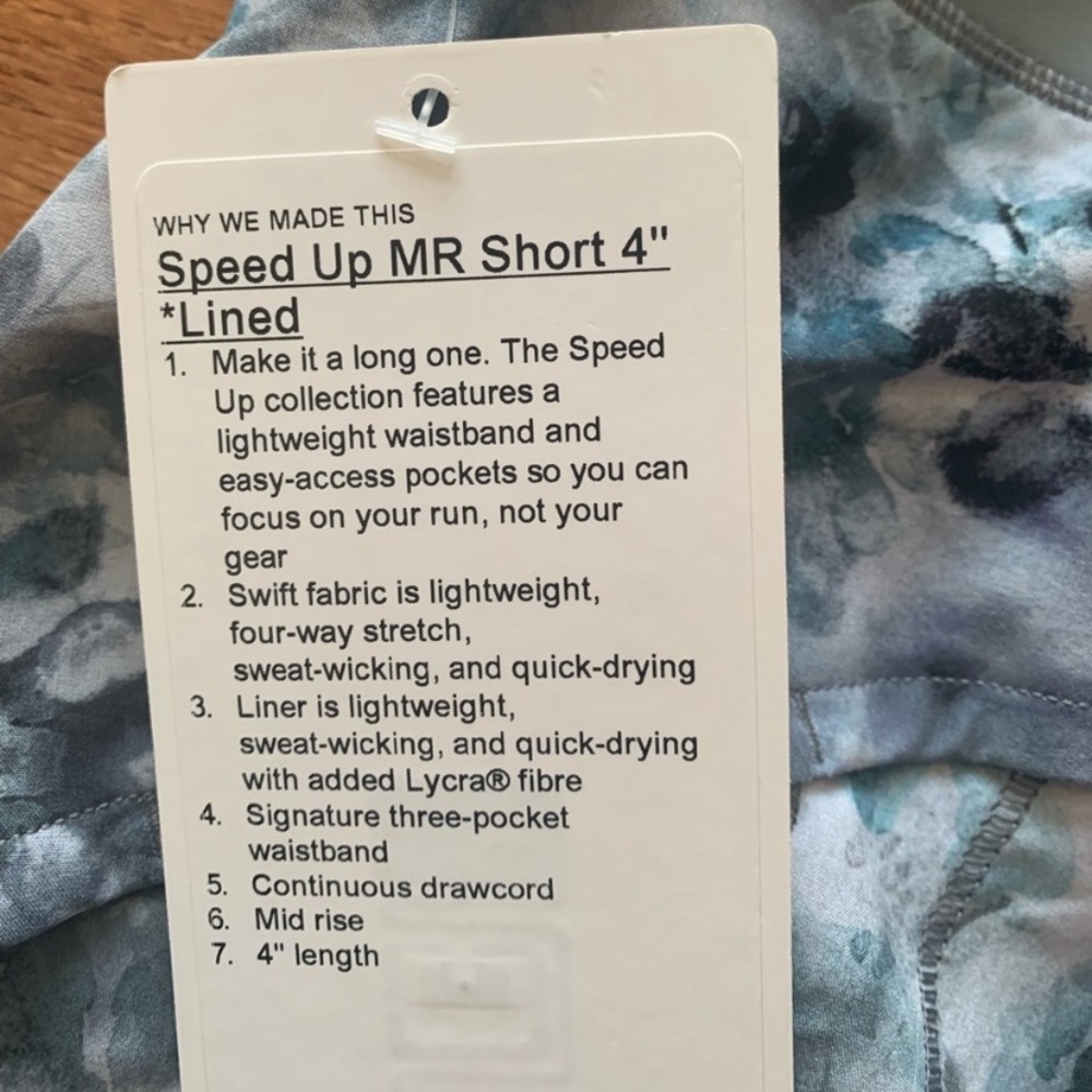 💙LULULEMON SPEED UP SHORT 4”-KALEIDOFLORAL MULTI - Picture 12 of 13